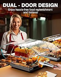 PYY Commercial Food Warmer Display, 2-Tier Electric