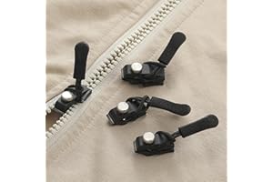 ACHUHE Removable Universal Zipper Repairer, Zipper Repair Kit, Cozy Kitchen, Cuzykitchen Universal Replacement Zipper Quick Install Detachable Pulls Zip Heads, No Sewing Required, Jackets, Luggage (20)