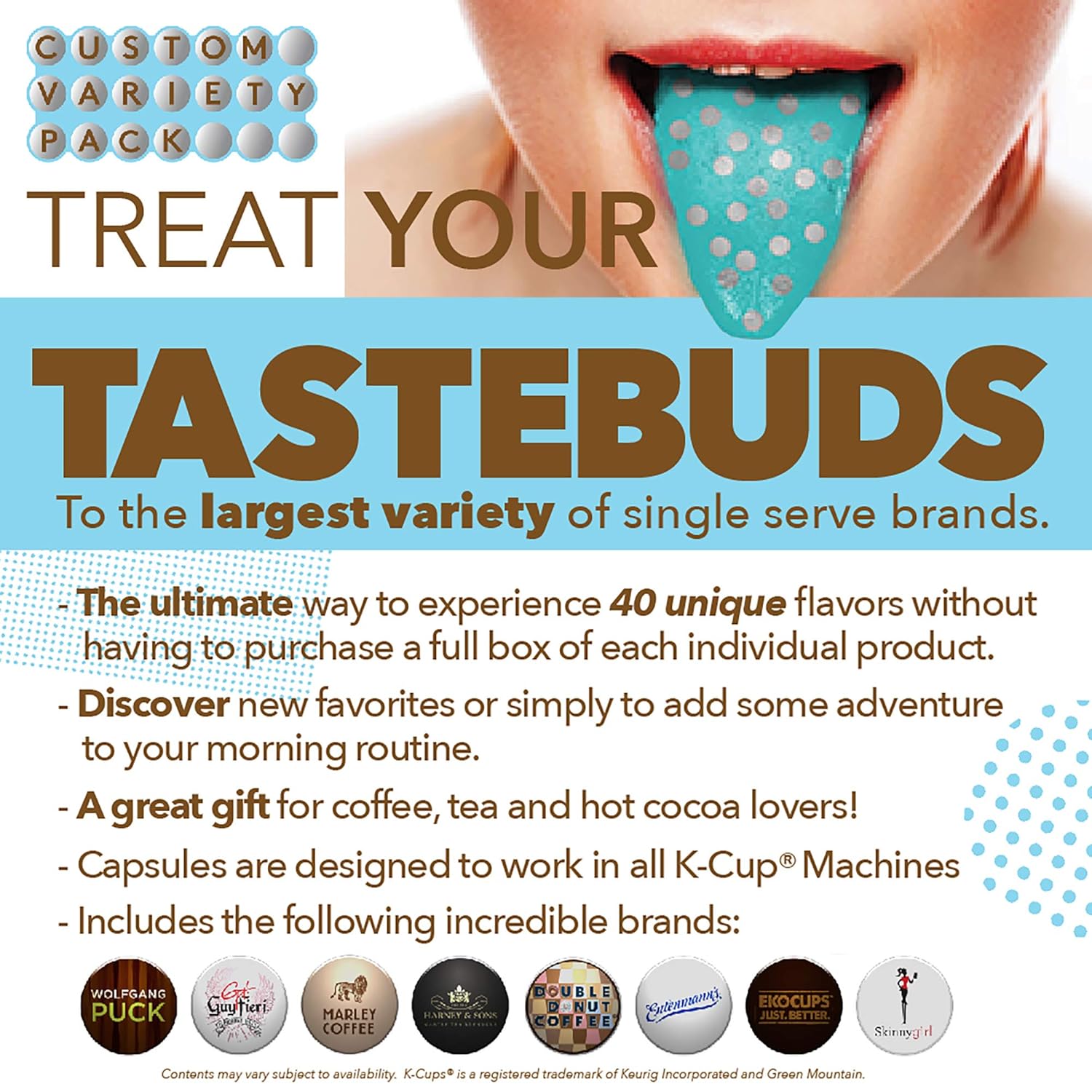 Variety Pack Of Coffee Tea And Hot Chocolate Great Sampler Of Coffee Tea And Hot Cocoa For Keurig K Cups Machines Great Gift For Coffee Lovers Huge 50 Pack Of Pods No Duplicates Amazon Com Grocery Gourmet Food