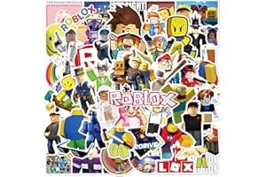 50Pcs ROB Stickers, Cool Game Stickers Packs for Laptops Water Bottles Cars Skateboard, Waterproof Vinyl Funny Gaming Decals 