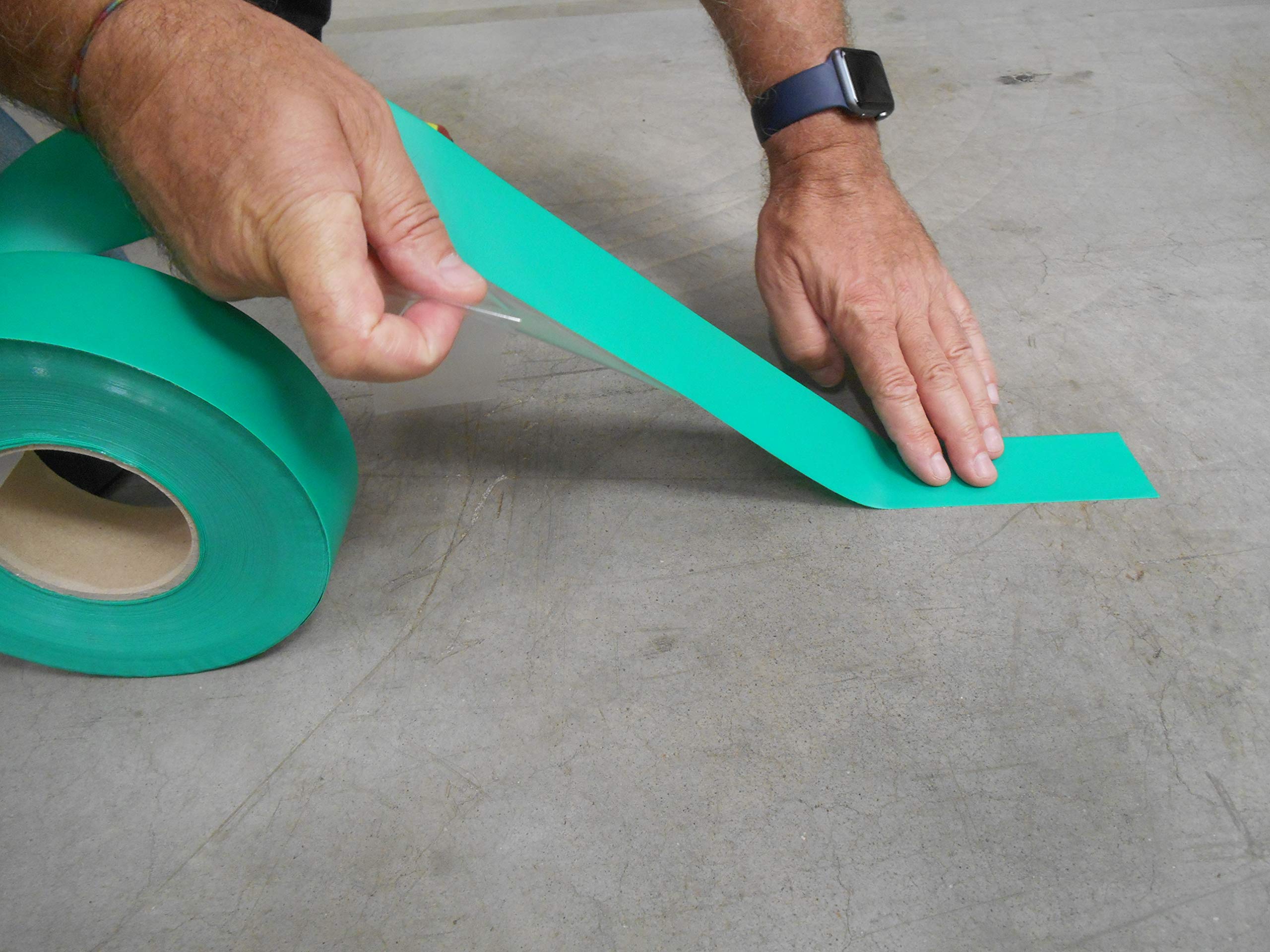 Tarifold is 197785 Extra Strong/Superior Quality Adhesive Floor Tape, Sign and Marking, Expert Tape (50 mm x 48 m) PVC 350μ, Keep Safety Distance, Green