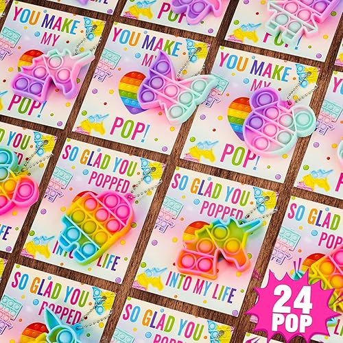 ORIENTAL CHERRY Valentines Day Gifts for Kids 24 Valentines