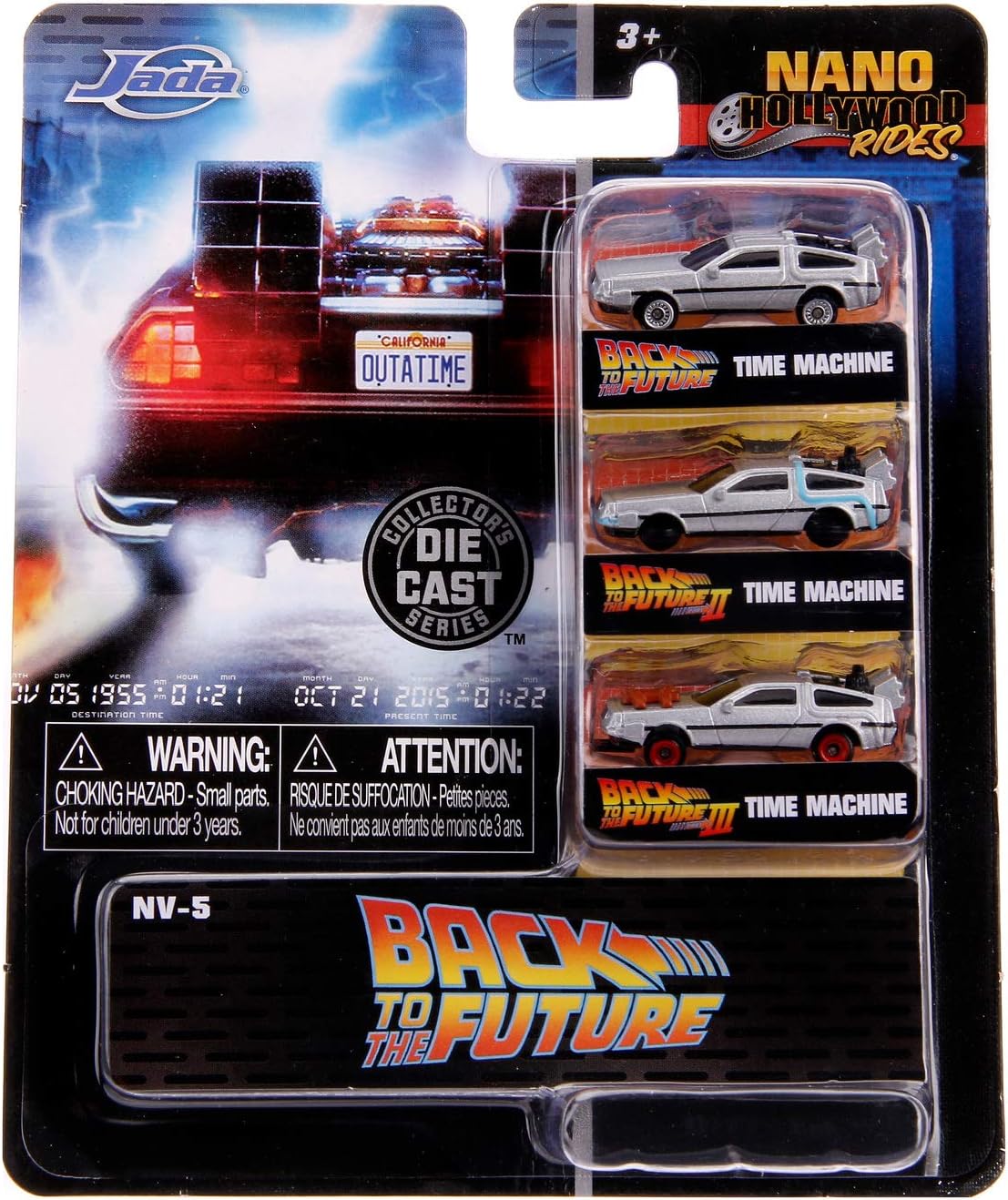 Jada - Back to The Future Nano 3 Pack, Silver - Image 4