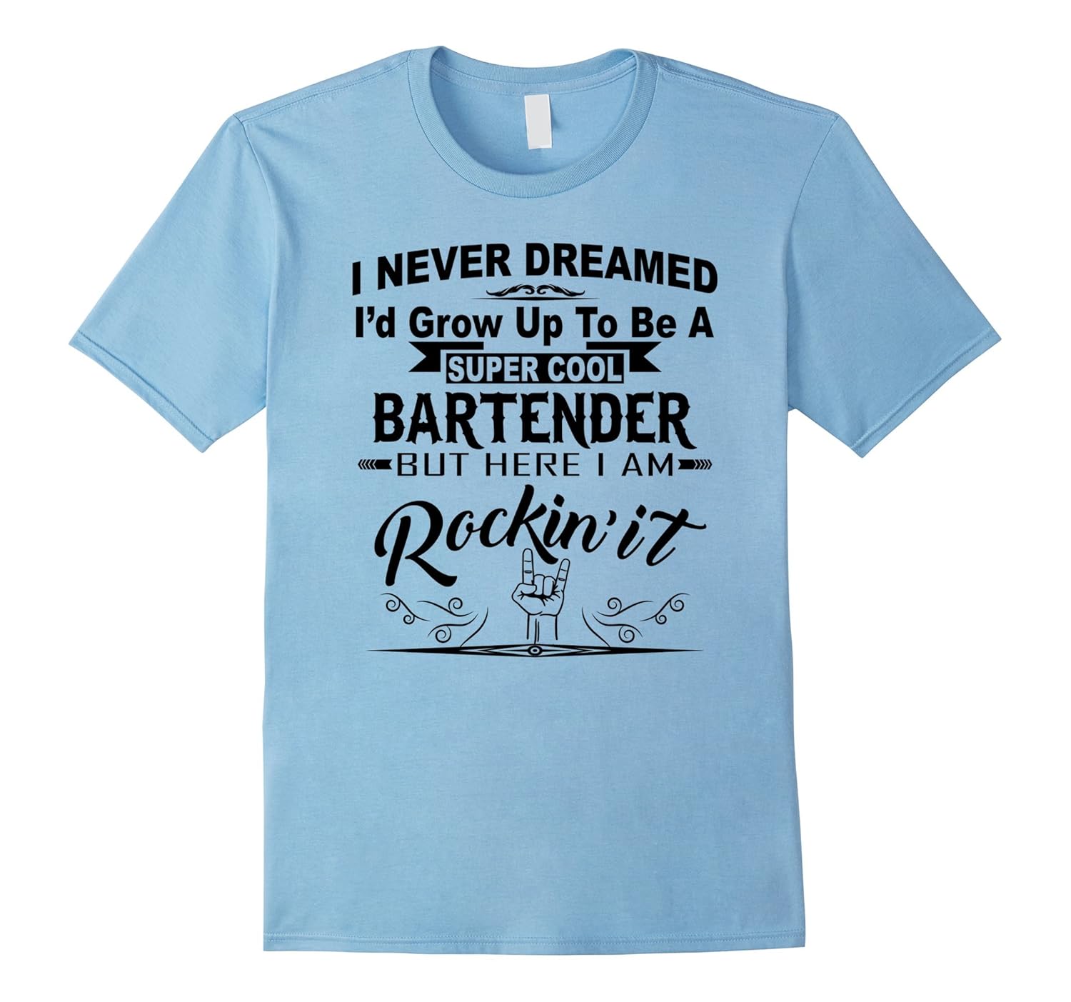 Super Cool Bartender Rockin It Funny Gift Shirt-ANZ