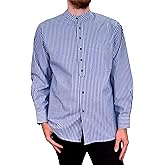 Lee Valley, Ireland Mens Vintage Style Grandfather Shirt Cotton