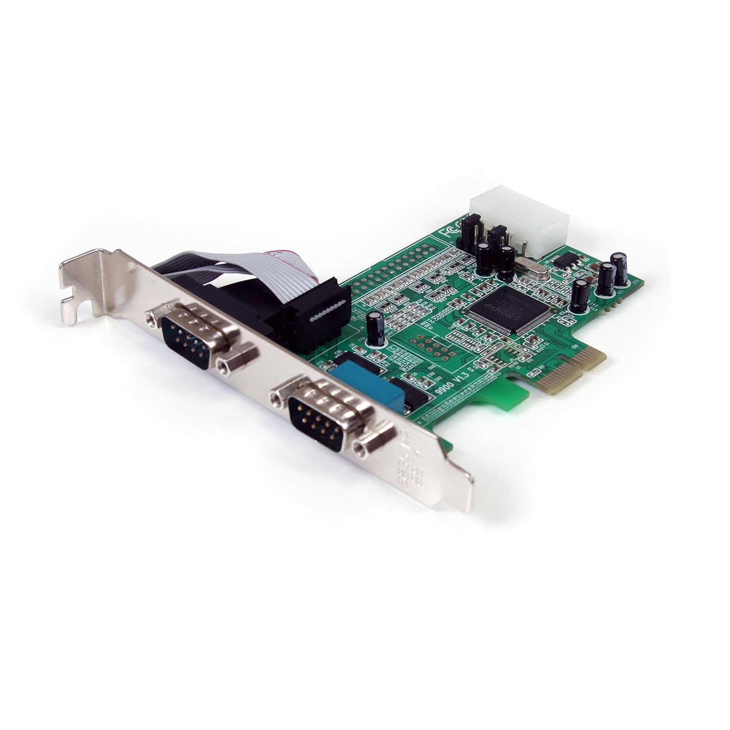 2 Port Native PCI Express RS232 Serial Adapter Card with