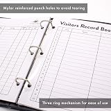 Concord Pukka Pad Visitors Record Book 3 Ring Binder 2000 Entries Black view 4