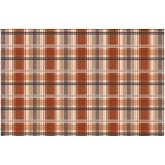 Fall Plaid Doormat Autumn Burnt Orange Buffalo Check Area Rugs 2x3 Farmhouse Thanksgiving Holiday Decorative Front Door Mat Washable Small Rugs for Entryway Bedroom Bathroom Laundry
