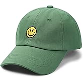 SONMONY Smile Face Toddler Baseball Cap Boy Baseball Hats Kids Washed Funny Hats Adjustable Cute Caps for 3-12 Years…