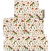 CENTRAL 23 Funny Wrapping Paper - Frogs, Mushrooms, Fun - 6 Sheets of Giftwrap for All Ages Family Friends - All Occasion Birthday - Comes With Stickers