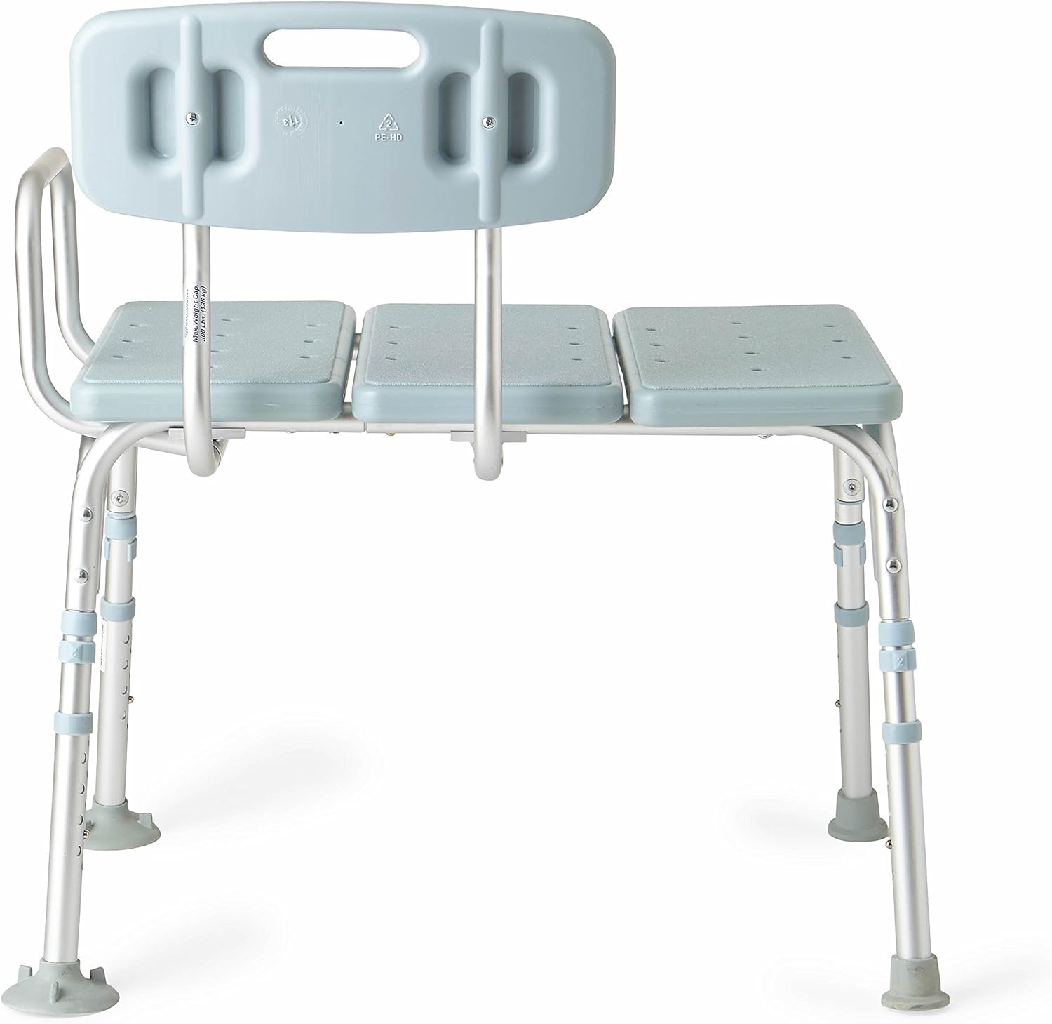 Medline Tub Transfer Bench With Microban Antimicrobial Protection, for Use as A Shower Bench or Bath Seat, Blue: Health & Personal Care