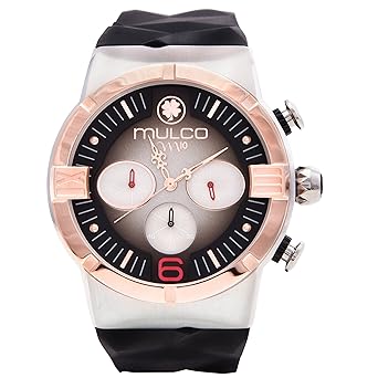 Mulco M10 Dome Gents Collection Watch - Analog Display Silicone Band Chronograph Water Resistant...