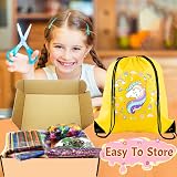 Chennyfun Arts and Crafts Kit 3000+ Pieces Kids 4-12 Unicorn Storage Bag view 7