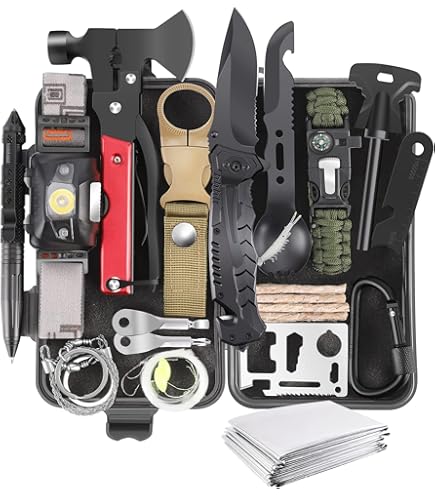 Amazon.com: XUANLAN Emergency Survival Kit 13 in 1, Outdoor