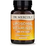 Dr. Mercola, Liposomal Vitamin D3 Dietary Supplement, 5,000 IU, 30 Servings (30 Capsules), Supports Heart and Immune Health, 