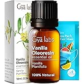 Gya Labs Vanilla Essential Oil for Skin - Vanilla Oleoresin Essential Oil - Vanilla Essential Oil for Diffuser & Candle Makin