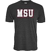 Blue 84 NCAA Unisex-Adult NCAA Officially Licensed Tri-Blend T-Shirt Vintage Prominent Black
