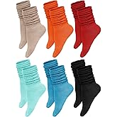 Bencailor 6 Pairs Women Slouch Fuzzy Socks Warm Cotton Scrunch Boot Winter Fluffy Slipper Socks