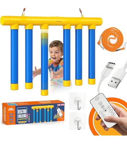 Jeu Reflex Trainer – Défi De Vitesse Avec Bâtons Tombants, 3 Vitesses Réglables Pour Tester Tes Réflexes
