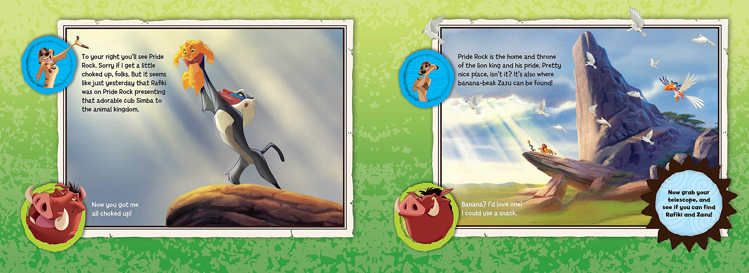 Amazon Disney The Lion King Timon And Pumbaa S Pride Lands Safari Deluxe Book Plus Acampora Courtney Lions Tigers Leopards