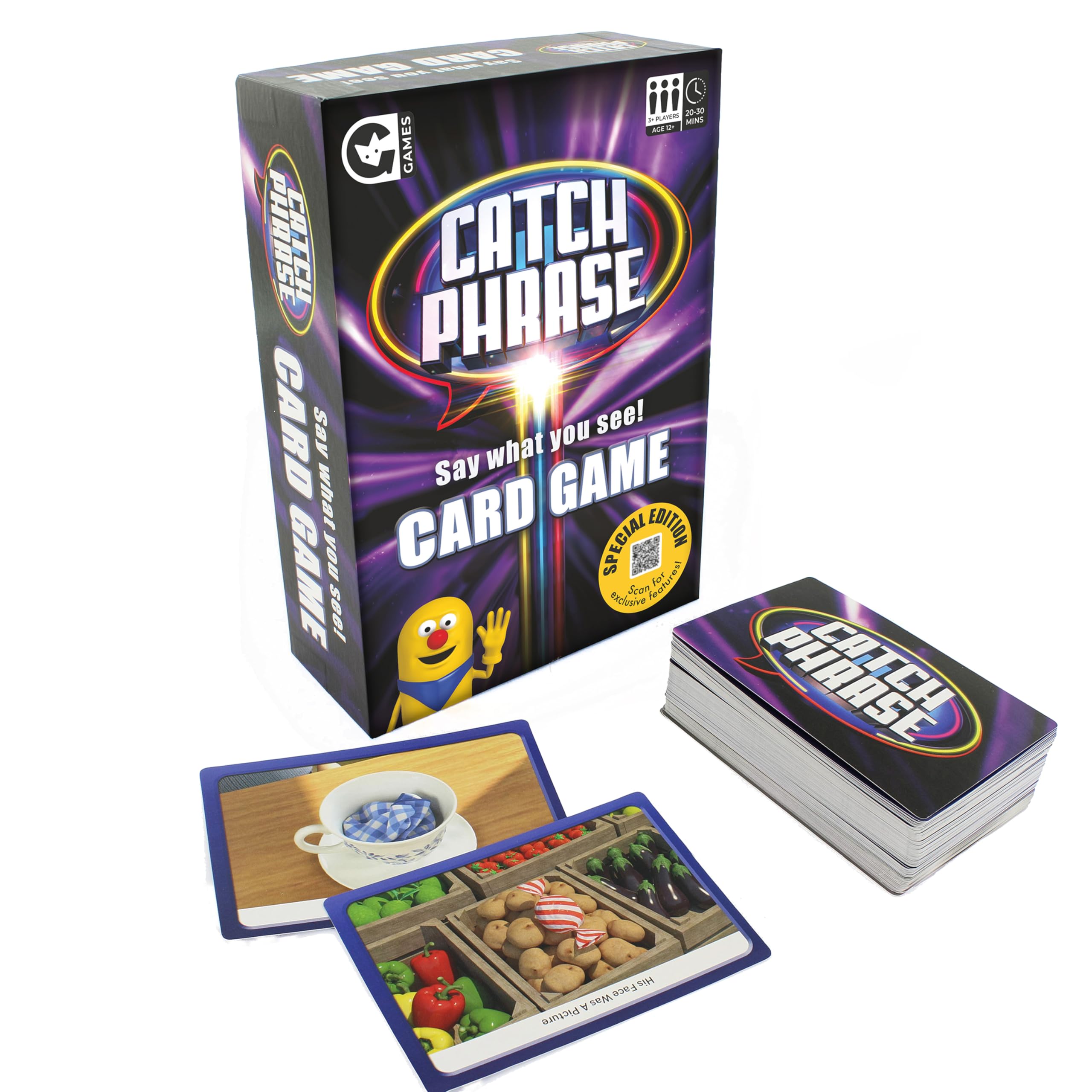 Ginger Fox Catchphrase Card Game | Say What You See Special Edition | Guess The Phrases | Great Family Entertainment | Fun For Ages 12+ | Just Live The TV Show
