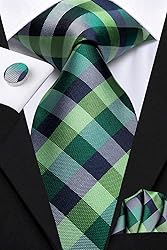 Hi-Tie 3/5 Pcs Gift Box Mens Tie Set Necktie with