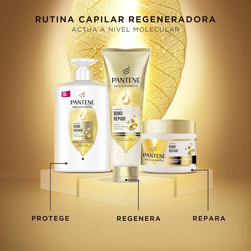 Pro-V Miracles Bond Repair Champú para Pelo Seco y Dañado, 1L
