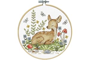 DESIGN WORKS CRAFTS Deer Counted Cross Stitch Kit