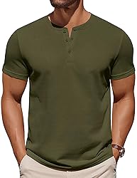 COOFANDY Summer Shirts for Men T Shirts Cotton