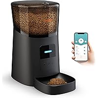 WOPET 6L Automatic Cat Feeder,Wi-Fi Enabled Smart Pet Feeder for Cats and Dogs,Auto Dog Food Dispenser with Portion Control, 