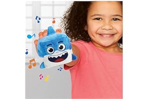 WOWWEE Baby Shark's Big Show! Song Cube – Singing Baby Shark Plush – Stuffed Animal Toys for Toddlers - Blue