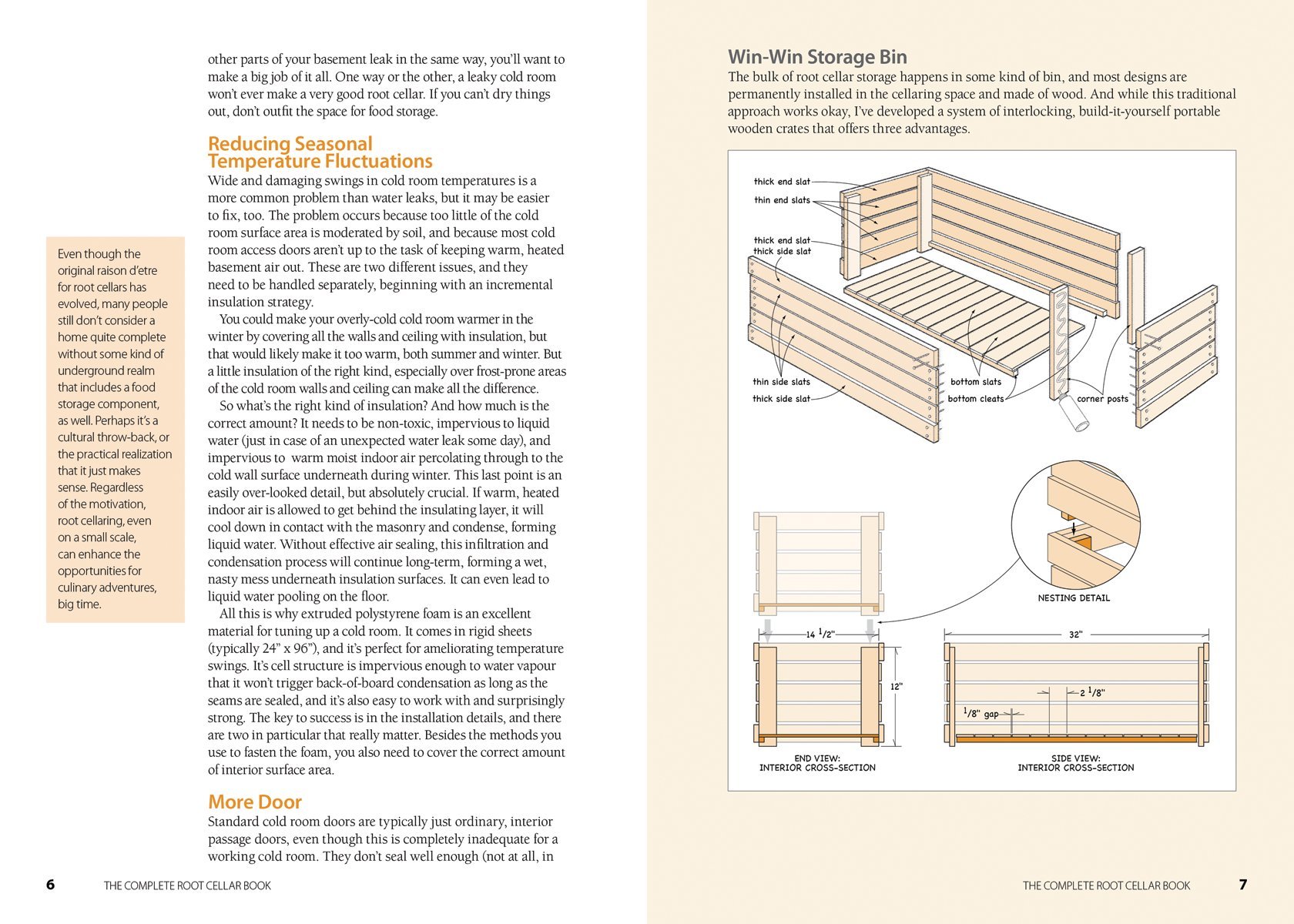 The Complete Root Cellar Book Building Plans, Uses And 100 Recipes on