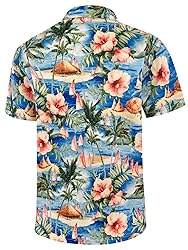 Hawaiian Shirts for Men Casual Beach Summer Shirt
