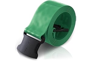 Skil-Care BioShield Wipe-Clean Gait Belt, 60"L, Green – Heat-Sealed Webbing, Delrin Buckle, Liquid-Resistant, Ambulation Aid, 914378