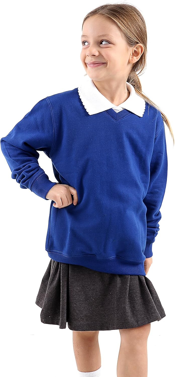royal blue school sweatshirt
