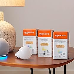 Amazon Basics Smart A19 LED Light Bulb, Color