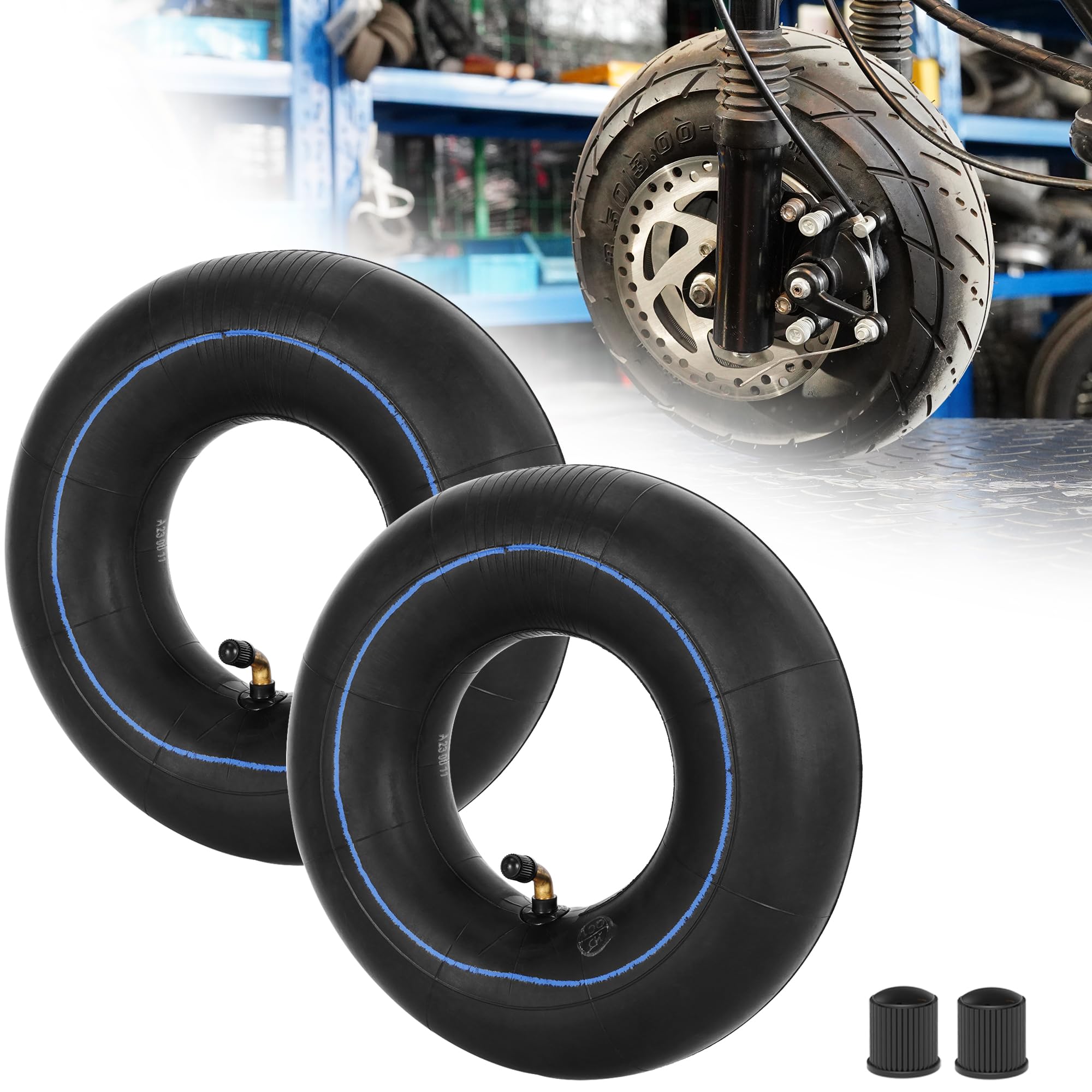 Photo 1 of 3.00-4 260x85 Inner Tube with TR87 Angled Valve Stem for E300 E325 eZip E-400 450 IZIP I-400 Jazzy PaceSaver Wheelbarrow Pocket Rocket Chopper Mobility Gas Electric Scooter Mini ATV Go Kart