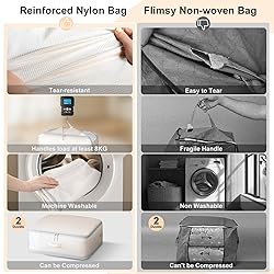 Easortm Comforter Storage Bag - Large Capacity