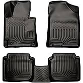 Husky Liners Weatherbeater Floor Mats | Fits 2011-2013 Hyundai Elantra Sedan; 2013 Hyundai Elantra Coupe | Front & 2nd Row, 3-pc Black - 98891