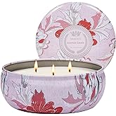 M&SENSE Strawberry Poundcake Scented Candles Large 3 Wick Soy Tin Candle, Over 40 Hour Burning Time, 100% Natural Vegan Wax Relaxing Aromatherapy Aesthetic Candle Gift for Women Men