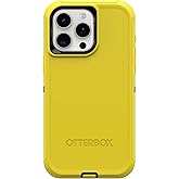 OtterBox iPhone 15 Pro Max (Only) - Defender Series Case - Night Reverse (Yellow & Black) - Case Only - Screenless - Rugged & Durable - with Port Protection - Non-Retail Packaging