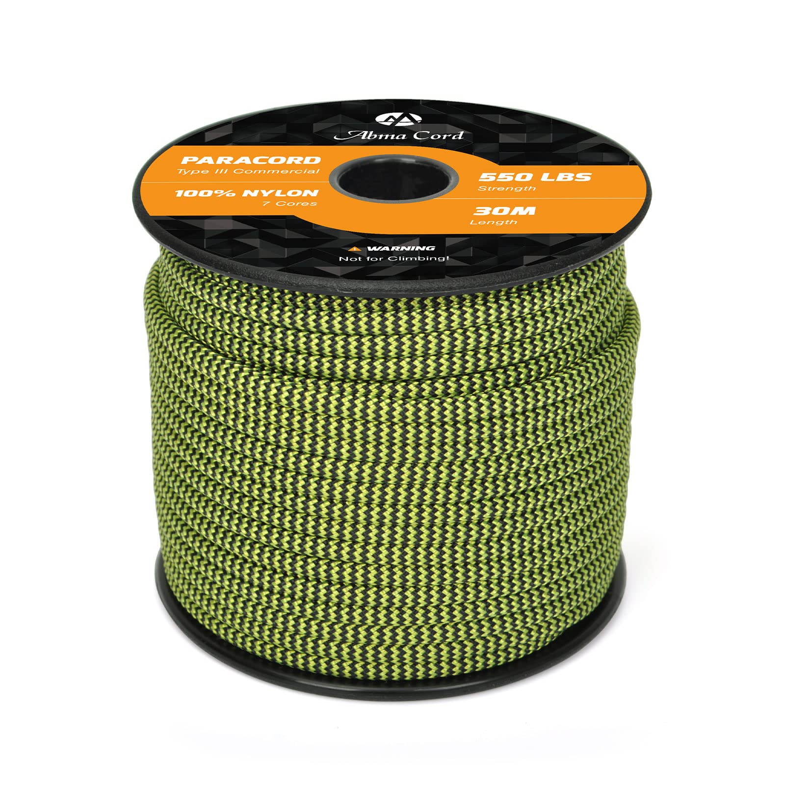 Abma Cord Paracord 550 4mm Nylon Rope Type III 7 Strands Parachute Cord - Max. 250kg (550lbs)
