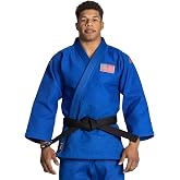 FUJI USA Judo Euro Competition Judo Gi for Men and Women (Belt Not Included), Blue, Size 5