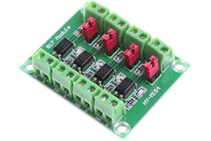 NOYITO PC817 4-Channel Optocoupler Isolation Board Voltage Converter Adapter Module 3.6-30V Driver Photoelectric Isolated Module