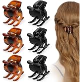 6 Pieces Hair Claw Clips, Morhom 1.3 Inch Jaw Clips for Thick or Medium Hair