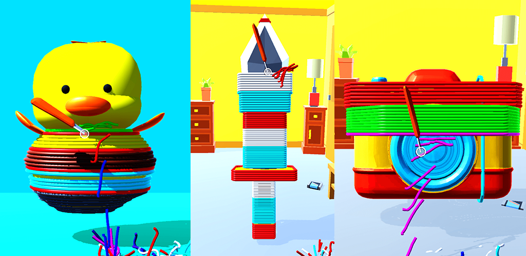 Rubber Band Cutting Ultimate Slicing ASMR