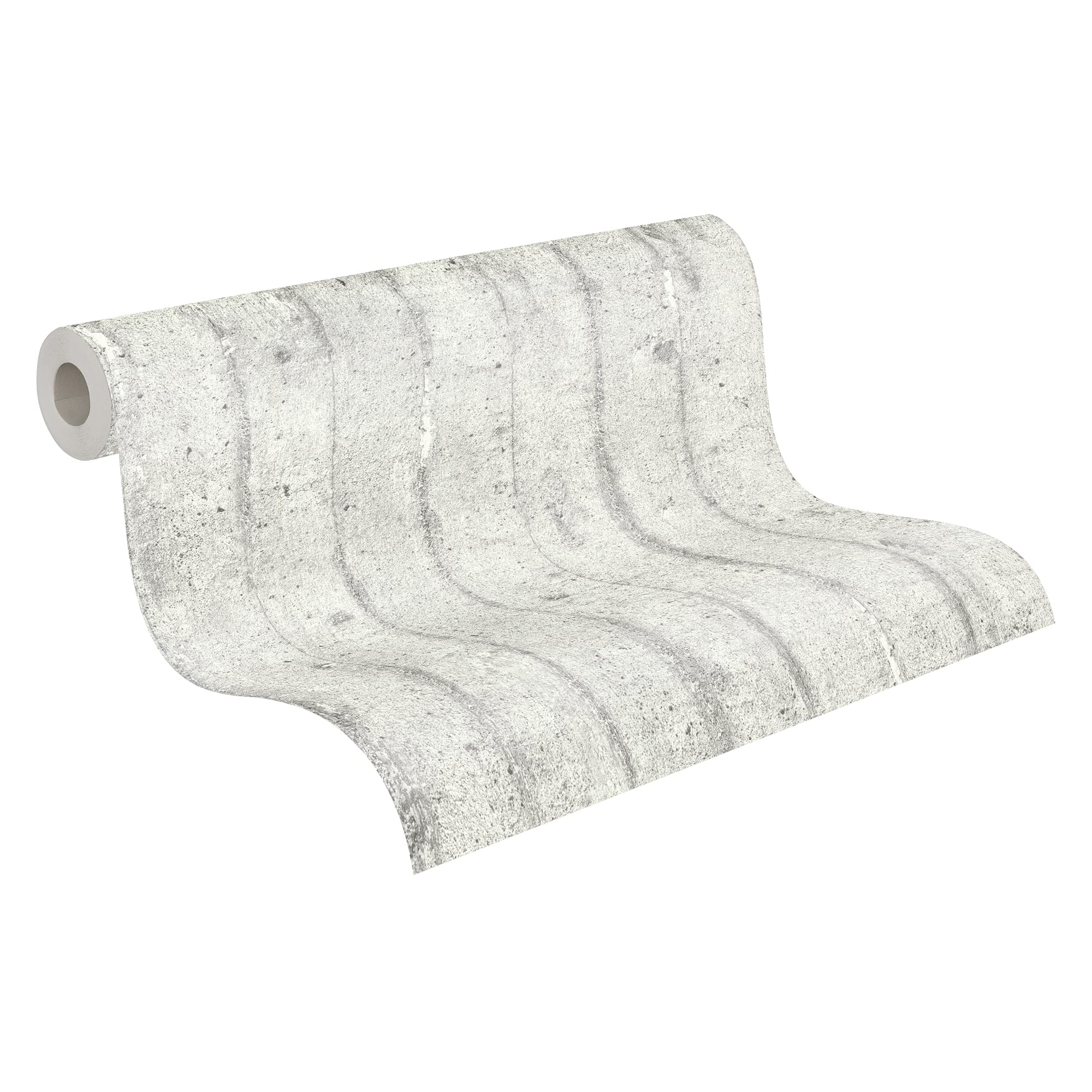 A.S. Création Concrete Elements Non-Woven Wallpaper 10.05 m x 0.53 m Grey Made in Germany 713711 7137-11