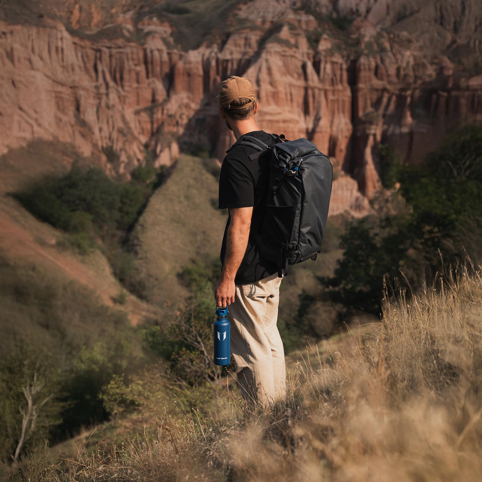 Super Sparrow Trinkflasche Edelstahl - Ultraleicht Thermobecher - 750ml - Standardmund Stroh-Deckel - BPA-Frei Thermoskanne, Thermosflasche für Sport, Travel, Schule, Outdoor 9