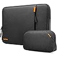 tomtoc 360 Protective Laptop Sleeve Set for 16-inch MacBook Pro M4/M3/M2/M1 Pro/Max A3403 A3186 A2991 A2780 A2485 2024-2019, Dell XPS 16 Plus Laptop, Water-Resistant MacBook Case with Accessory Pouch