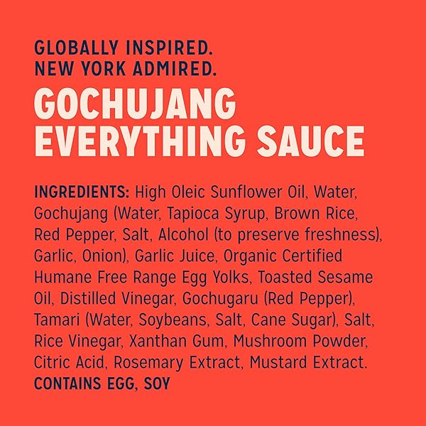 SIR KENSINGTON’S EVERYTHING SAUCE GOCHUJANG SAUCE DRESSING DIP AND DRIZZLE KETO DIET CERTIFIED DAIRY FREE GLUTEN FREE NON-GMO PROJECT VERIFIED SHELF-STABLE 8.3 OZ